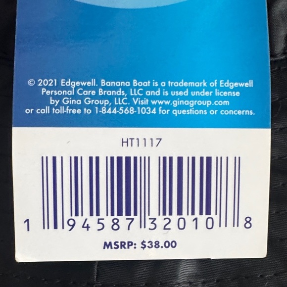 🌧️ Banana Boat Water-Resistant Rain Hat – Black – OS – New With Tags - Picture 4 of 4